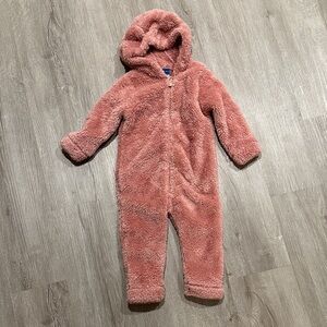 Old Navy Plush Pink Baby Onesie